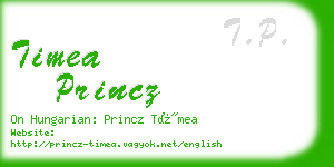 timea princz business card
